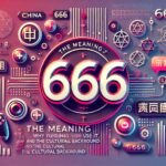 中国の『666』の意味を解説するブログ記事のトップ画像。スタイリッシュなフォントで描かれた『666』とデジタルな背景が特徴的なデザイン