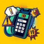 スリランカ電話詐欺の警告を示すポップなイラスト。+94の国番号が表示されたスマートフォンと警告マークが描かれている。